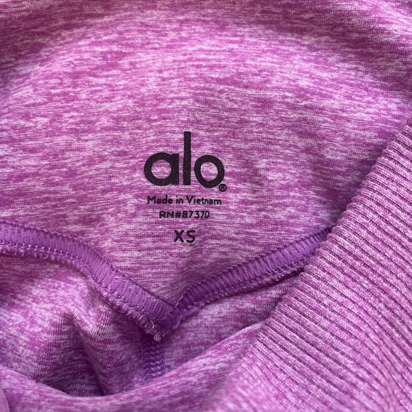 XS Alo High-Waist Buttery Soft Head Start Legging Pebbled Pink - Picture 6 of 10